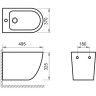 Биде подвесное BELBAGNO SFERA-R BB046BH