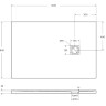 Душевой поддон из литьевого мрамора 120x80 см BELBAGNO TRAY-MR-UNO-AH-120/80-35-NERO-CR