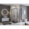 Душевой поддон из литьевого мрамора 90x90 см BELBAGNO TRAY-MR-UNO-A-90-35-NERO-CR