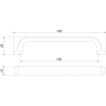 Ручка для тумбы BELBAGNO DUE RS333CP.4/160 18,3 см, хром