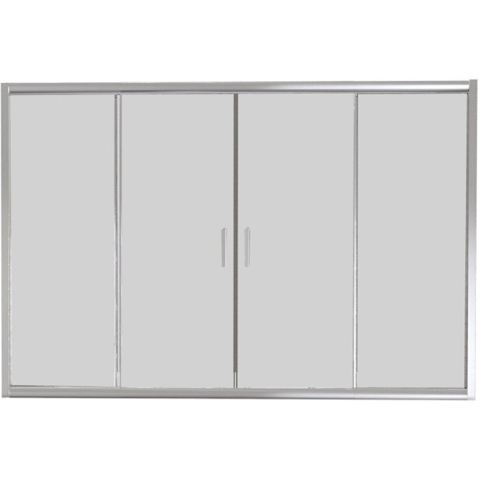 Шторка на ванну BELBAGNO UNIQUE-VF-2-150/180-140-P-Cr