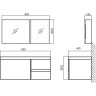 Тумба BELBAGNO LUCE BB800VAC/BL