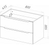 Тумба Rovere Grigio 79,6 см BELBAGNO ETNA ETNA-800-2C-SO-RG-P