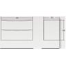 Тумба Rovere Vintage Bianco 89,6 см BELBAGNO ACQUA ACQUA-900-2C-SO-RVB