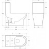 Унитаз-моноблок BELBAGNO LOUNGE с сиденьем дюропласт soft close, P-trap BB8618CPR-MN/SC